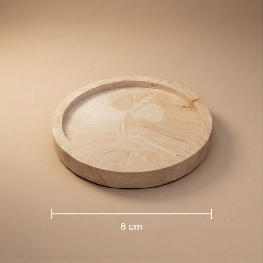 8 cm skersmens padėkliuko žvakei išmatavimai, S dydis.