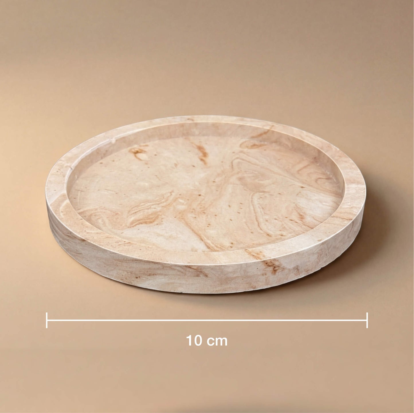 10 cm skersmens padėkliuko techniniai išmatavimai, M dydis.
