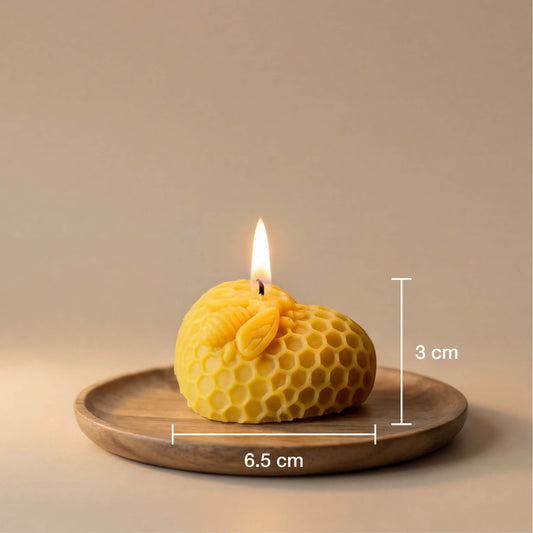 Širdelės formos korio žvakės dydis