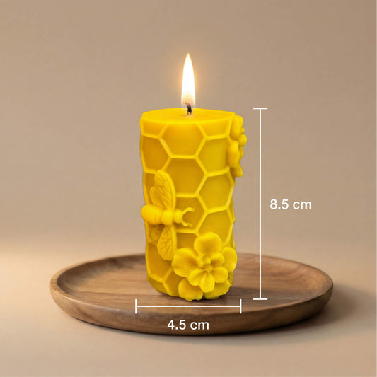 Žvakės „Žydintis Korys“ aukščio ir pločio matmenys