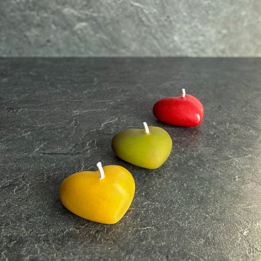 Mažos širdutės žvakių rinkinys „Lietuvos trispalvė“