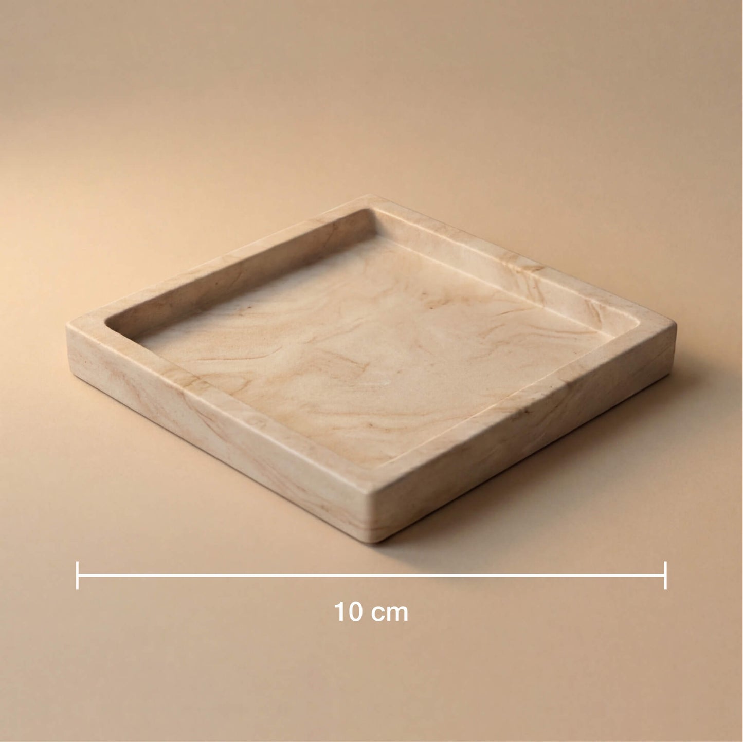 10 cm kvadratinio padėkliuko išmatavimai.