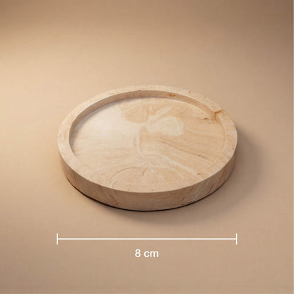 8 cm skersmens padėkliuko žvakei išmatavimai, S dydis.